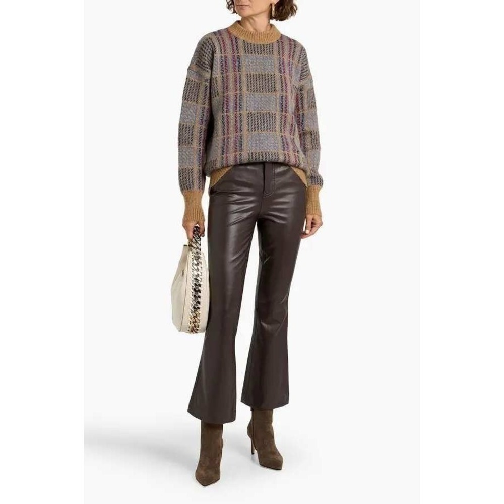 NWT Veronica Beard Carson High rise- flared pants-‎ Dark Chocolate - Size 27